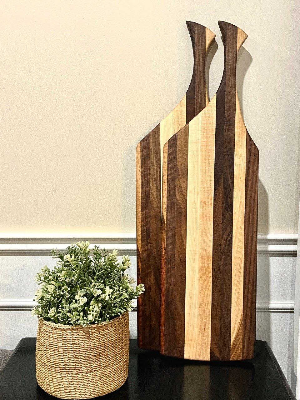 Edge grain Charcuterie board with handle