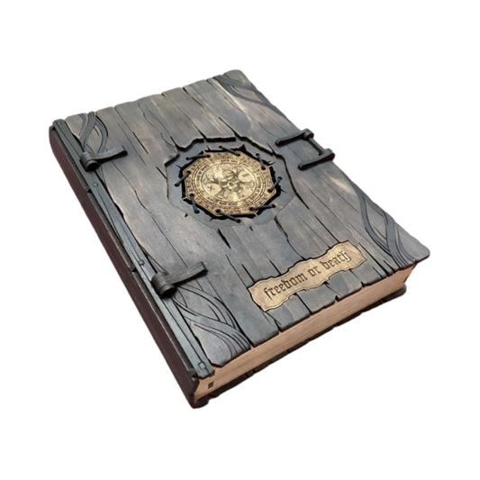 Livre de pirates en bois