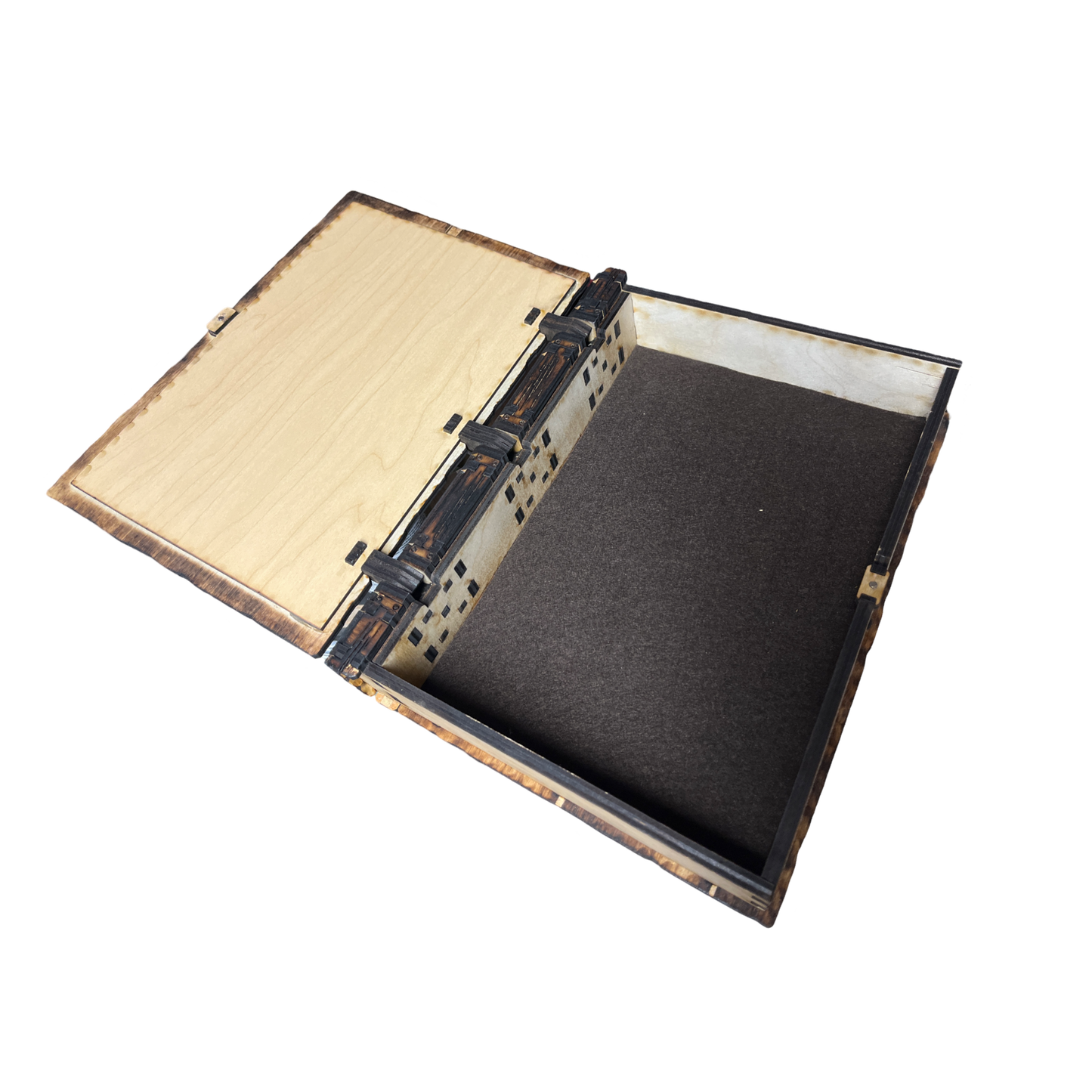 Livre de sorts en bois