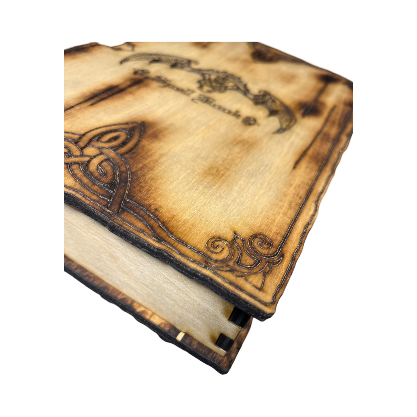 Livre de sorts en bois