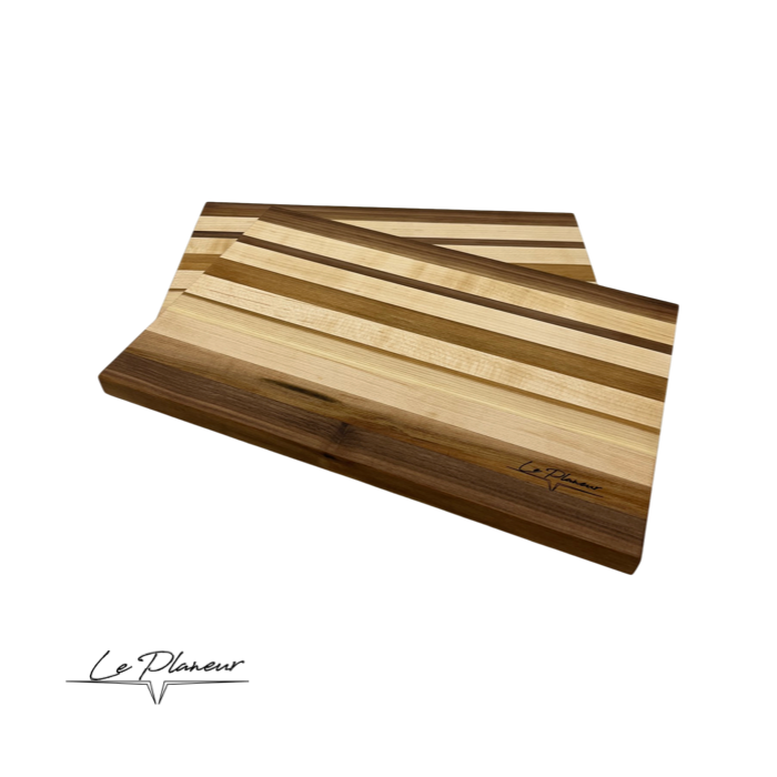 Planche en érable et noyer