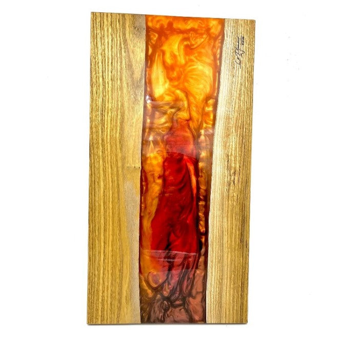 Planche de Lave Catalpa et epoxy