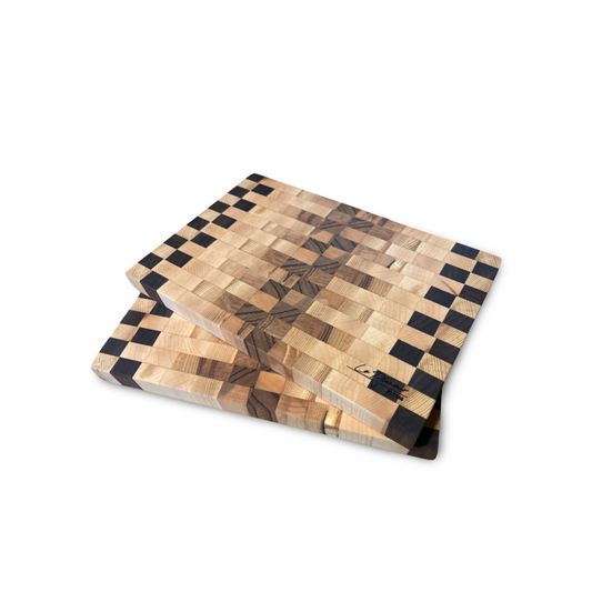 Small Mixed Wood End Grain Cutting Boards