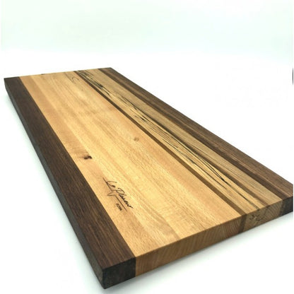 Charcuterie board made of beechwood, beech coti and walnut